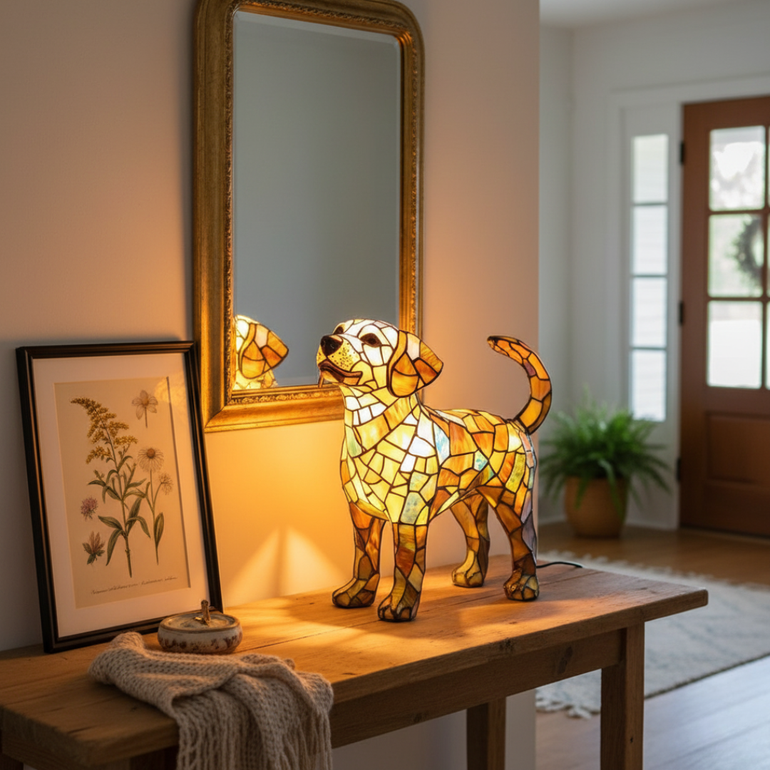 Glowing Labrador Lamp