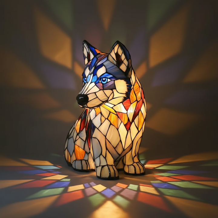 Arctic Husky Lamp