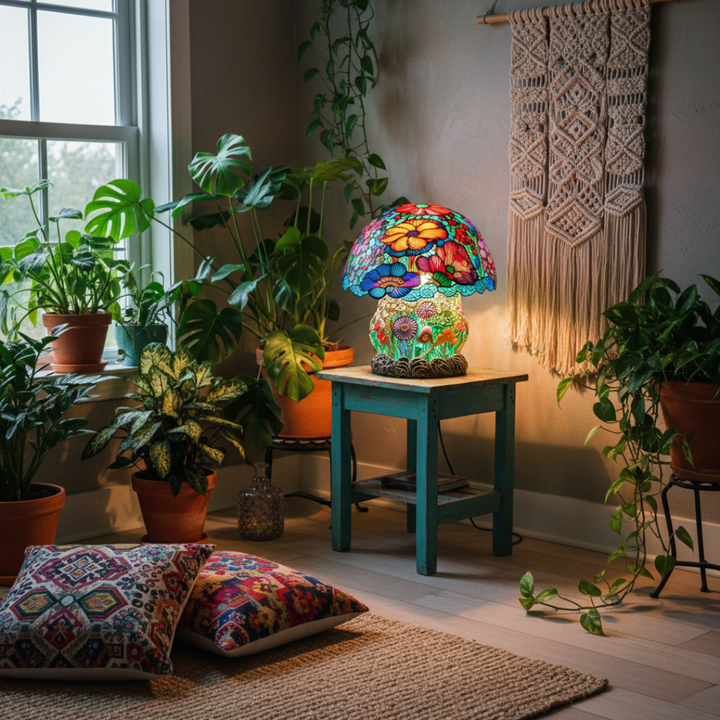 Glazed Mushroom Lamp