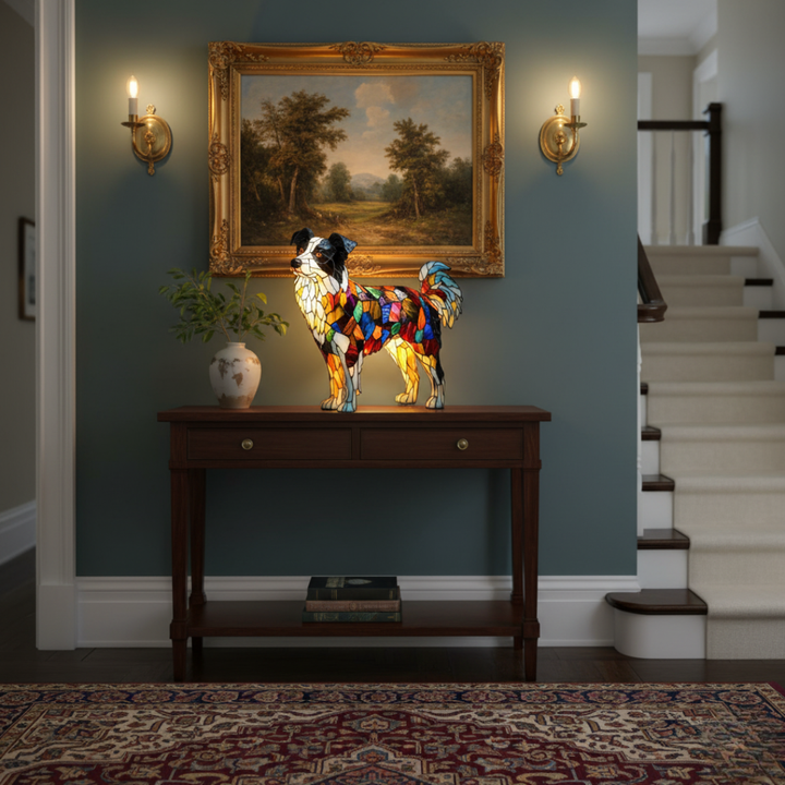 Border Collie Lamp