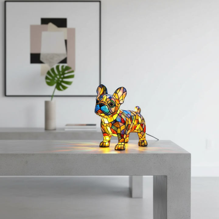 Glowing French Bulldog Lamp
