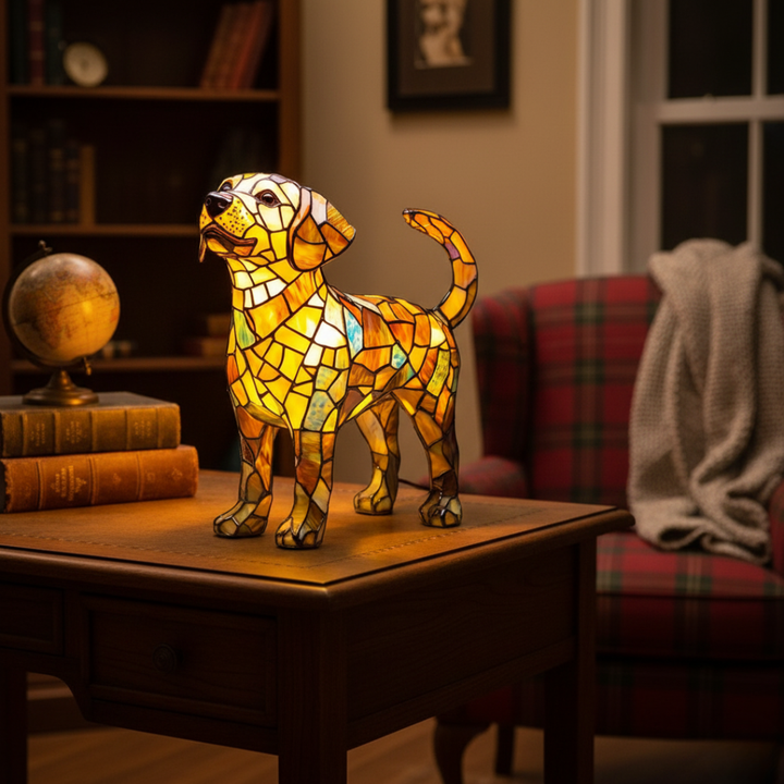 Glowing Labrador Lamp