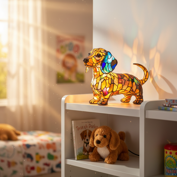 Glowing Dachshund Lamp