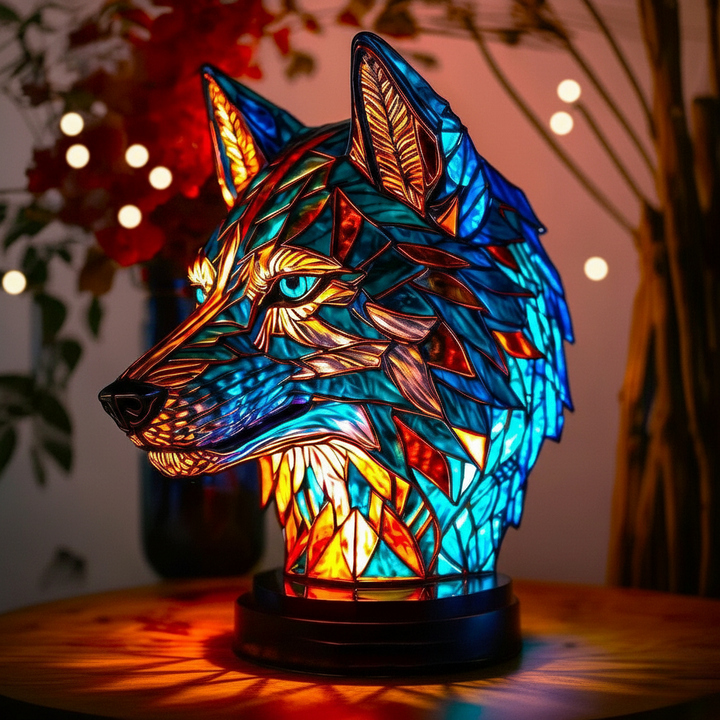 Enchanted Wolf Lamp