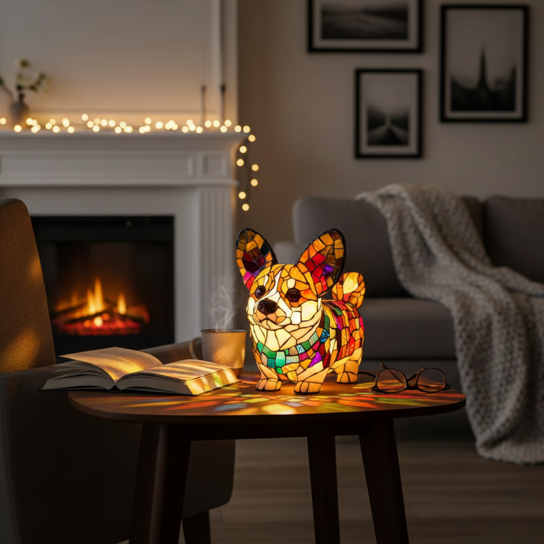 Glowing Corgi Lamp