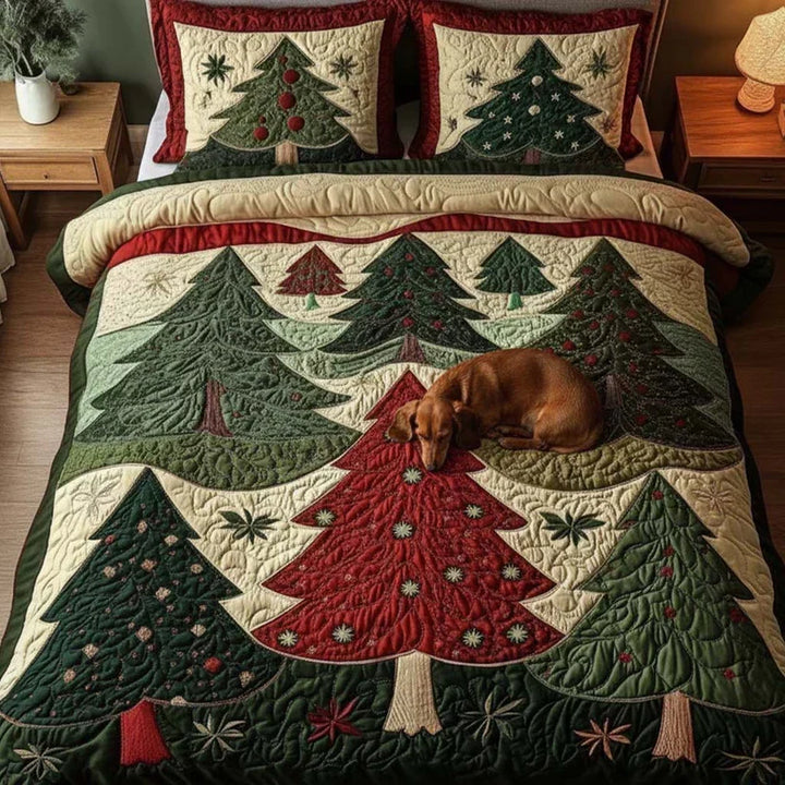 3-Piece Quilted Bedding Set – Joyful Forest