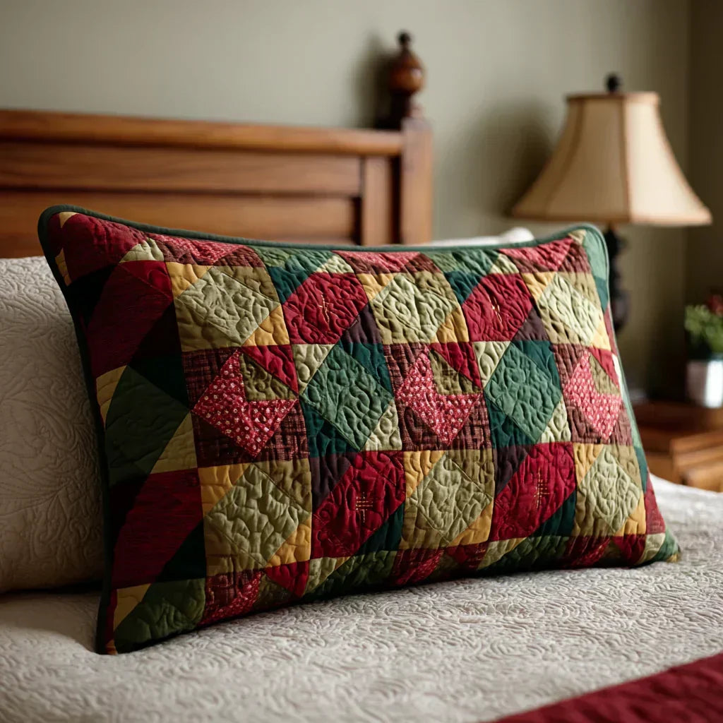 Quilted Pillow Cover – Holly Patchwork
