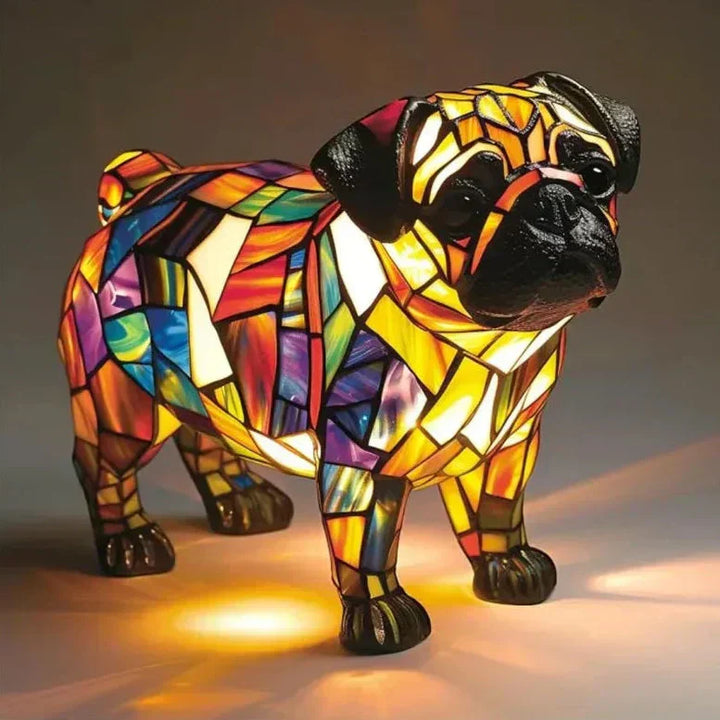 Glowing Pug Lamp