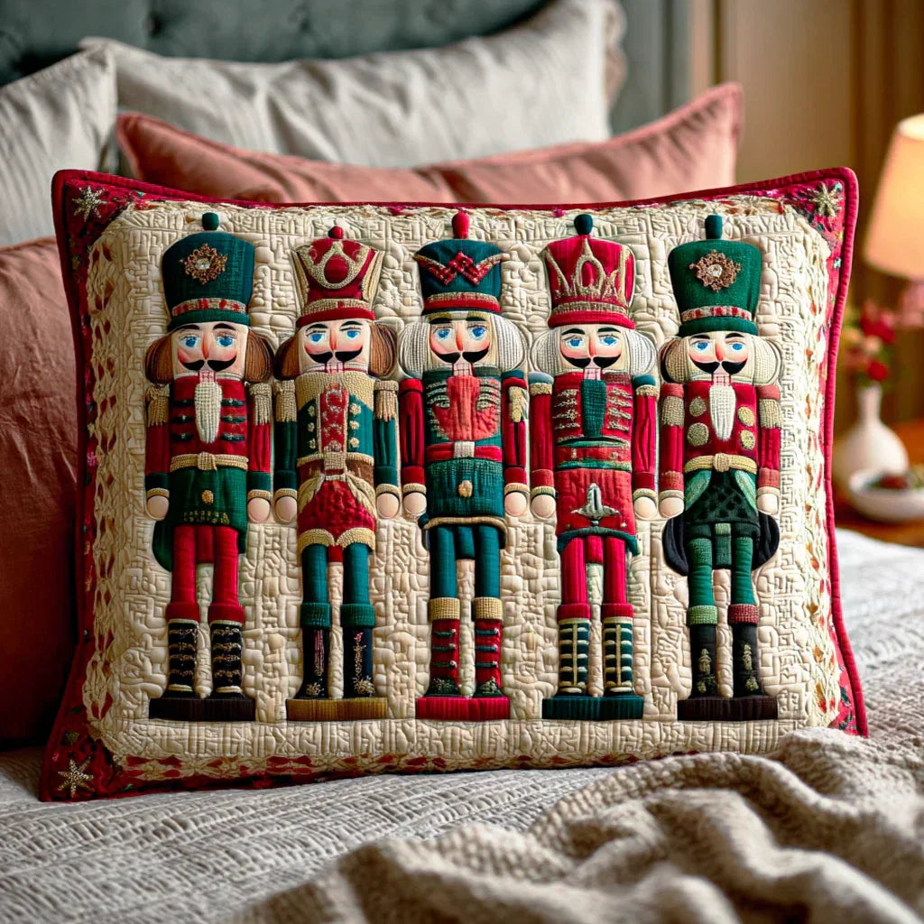 Quilted Pillow Cover – Nutcracker Ballet